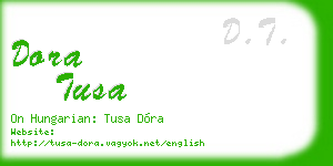 dora tusa business card