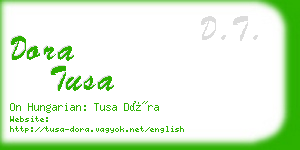 dora tusa business card